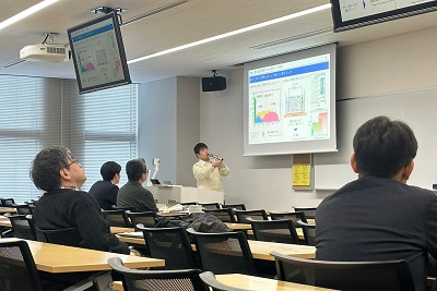 修士2年間の成果を立派に発表しました。