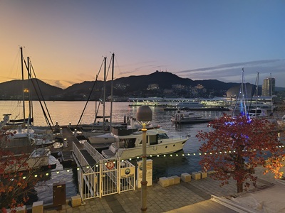バンケット会場からの夜景